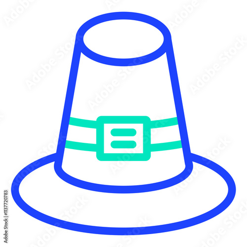 Pilgrim Vector Icon Design Illustration