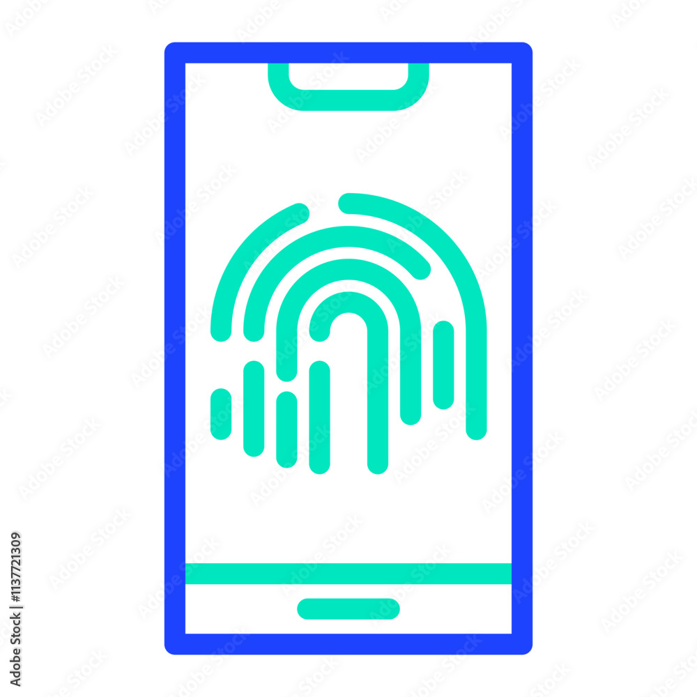 Fingerprint Vector Icon Design Illustration Fingerprint Vector Icon Design Illustration