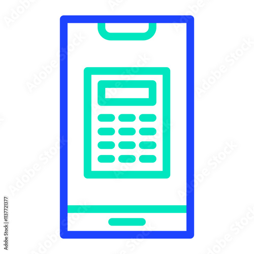 Calculator Vector Icon Design Illustration