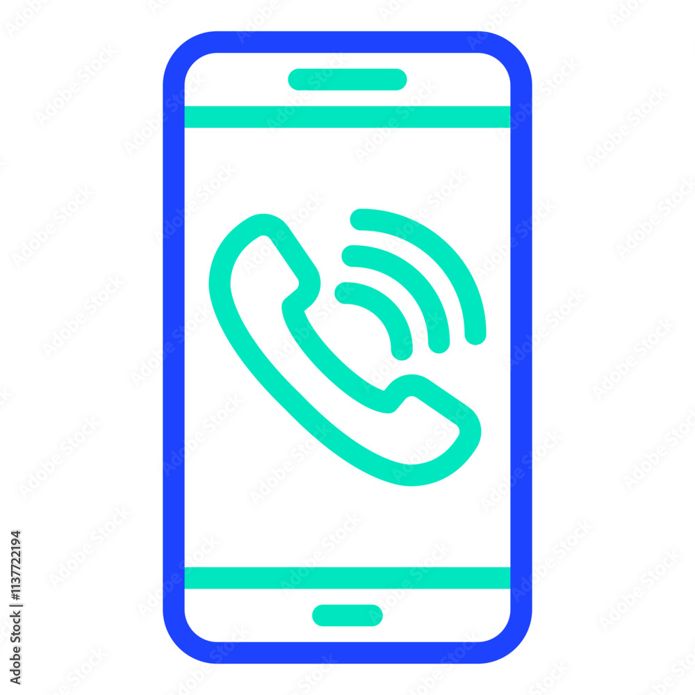 Mobile call Vector Icon Design Illustration Mobile call Vector Icon Design Illustration