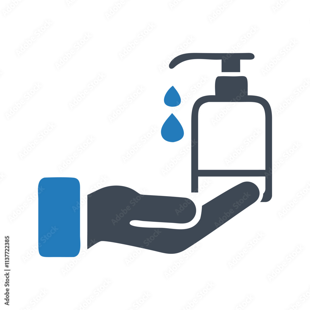 Hand Sanitizer Vector Icon for Hygiene Graphics Hand Sanitizer Vector Icon for Hygiene Graphics