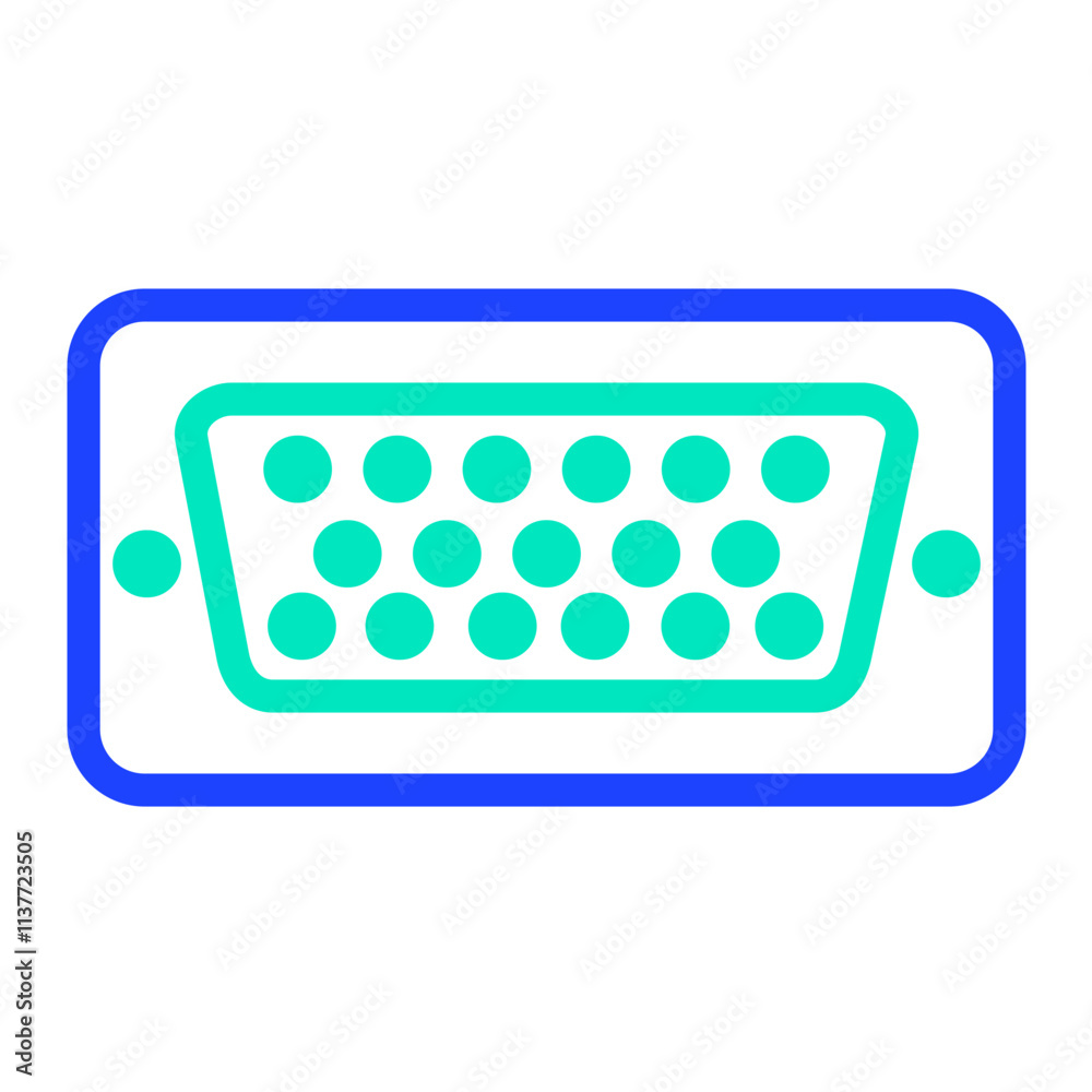 Vga Vector Icon Design Illustration Vga Vector Icon Design Illustration