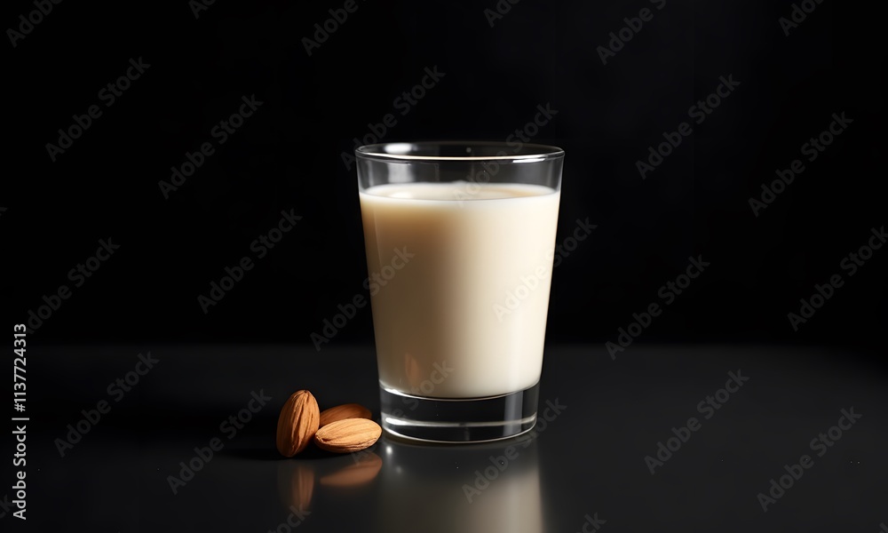 Almond milk smoothie serves as a creamy, dairy-free delight, complemented by a few almonds. Its smooth texture and light color create a refreshing, healthy vibe. Almond milk smoothie serves as a creamy, dairy-free delight, complemented by a few almonds. Its smooth texture and light color create a refreshing, healthy vibe.