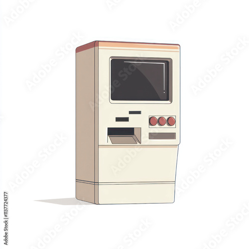 side view of a minimalist stick console game