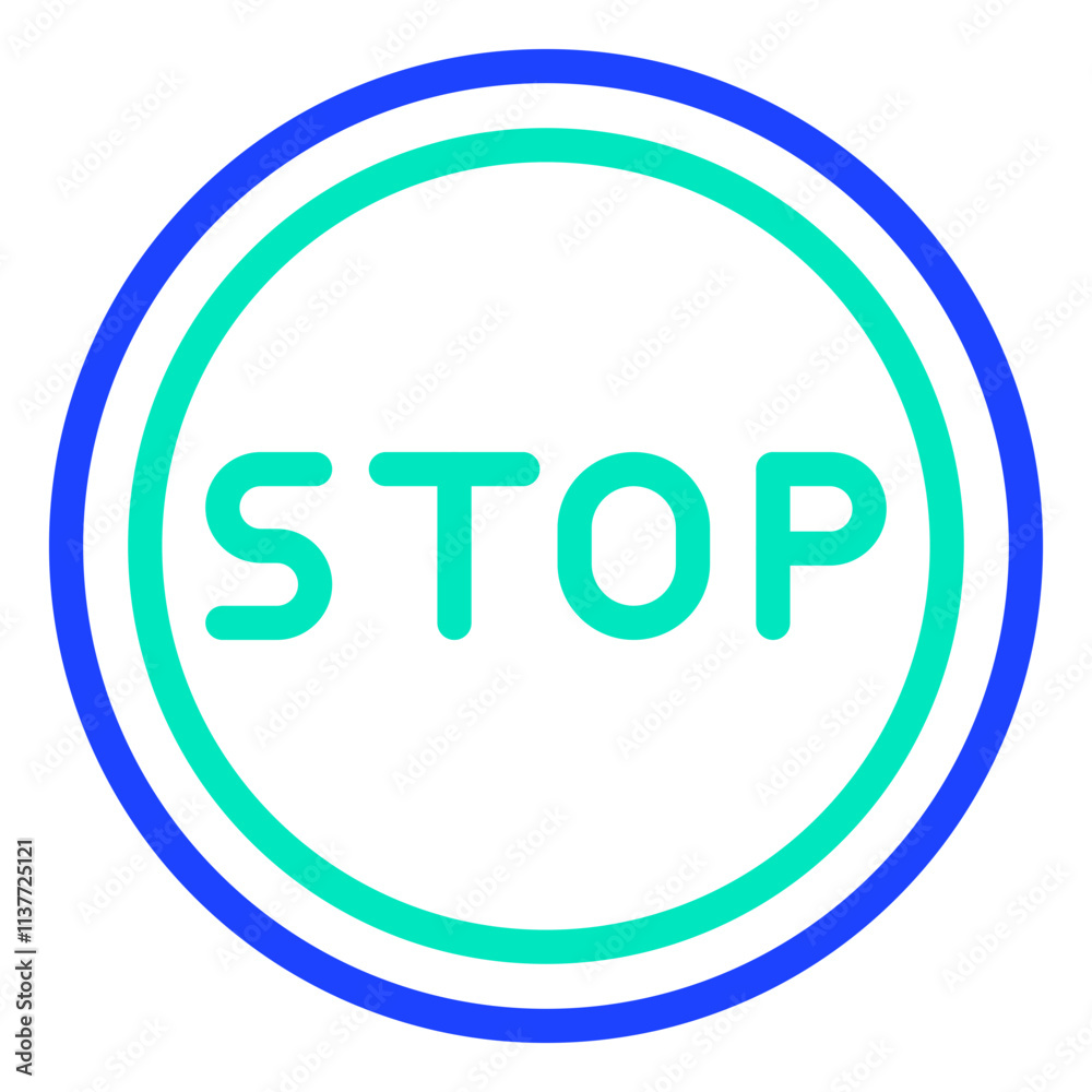 Stop Vector Icon Design Illustration Stop Vector Icon Design Illustration