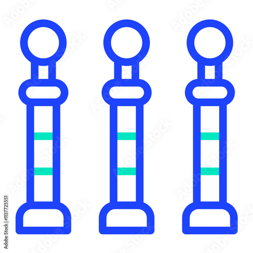 Bollards Vector Icon Design Illustration