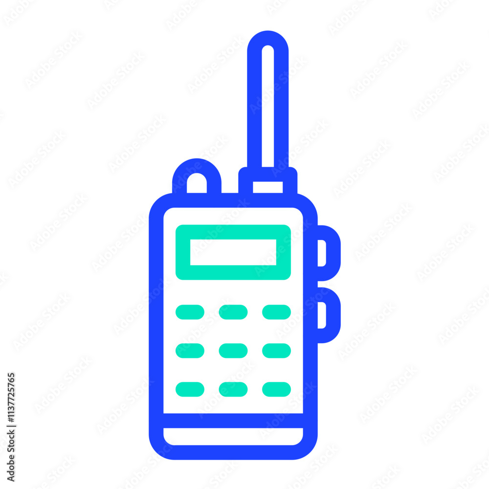 Fototapeta premium Walkie talkie Vector Icon Design Illustration