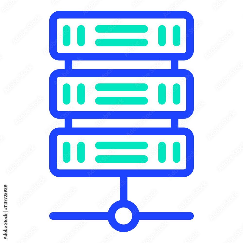 Server Vector Icon Design Illustration Server Vector Icon Design Illustration
