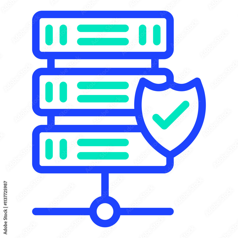 Database Vector Icon Design Illustration Database Vector Icon Design Illustration