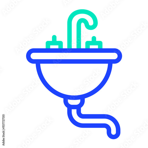 Sink Vector Icon Design Illustration
