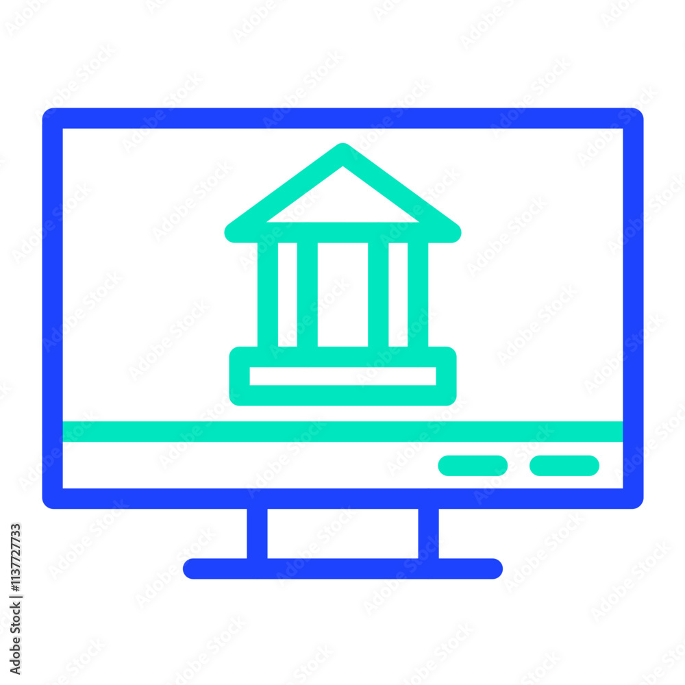 Online banking Vector Icon Design Illustration Online banking Vector Icon Design Illustration