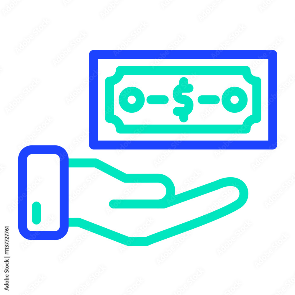 Bribe Vector Icon Design Illustration Bribe Vector Icon Design Illustration