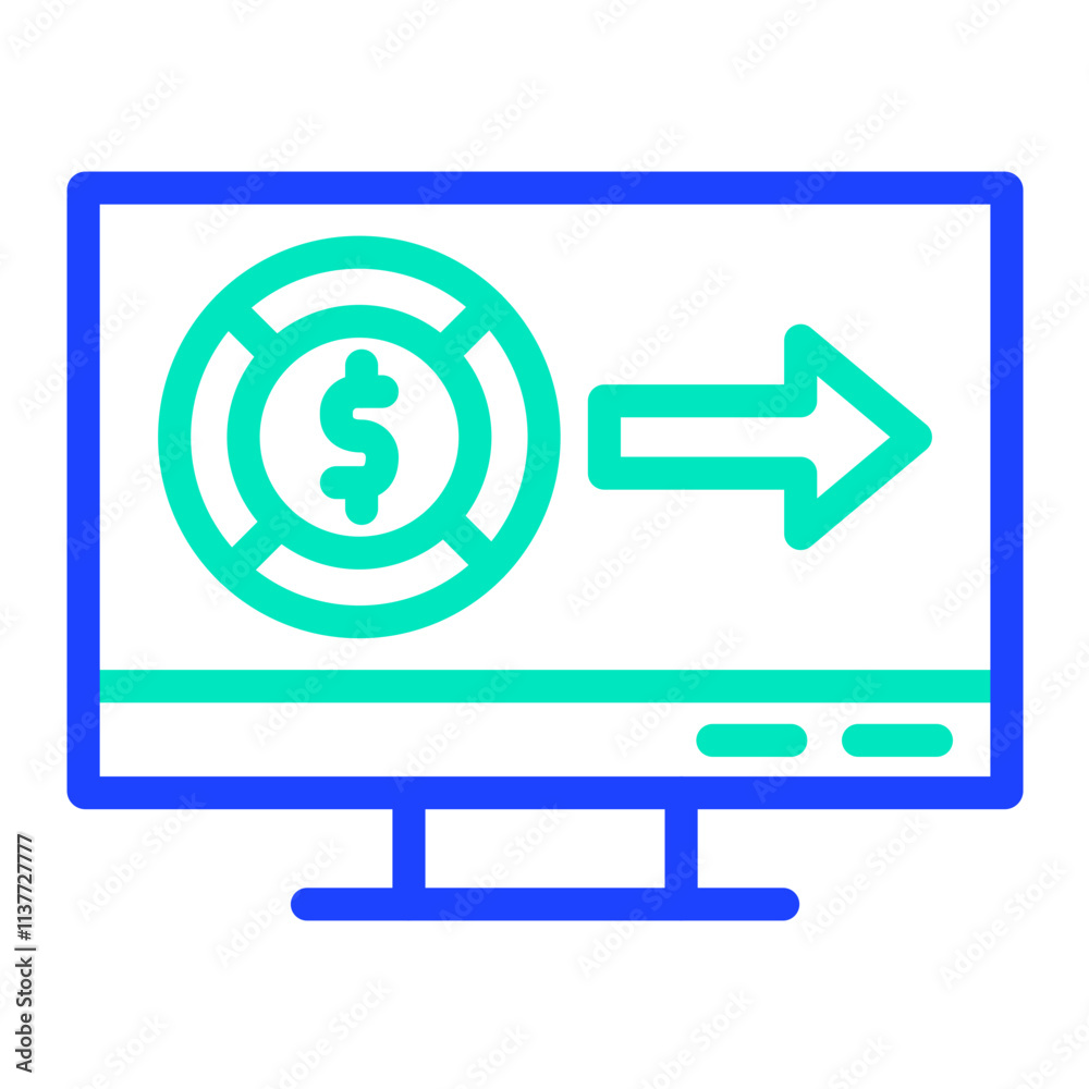 Money send Vector Icon Design Illustration Money send Vector Icon Design Illustration