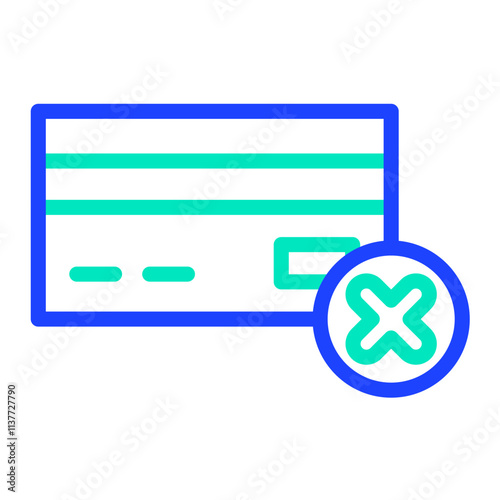 Payment failed Vector Icon Design Illustration