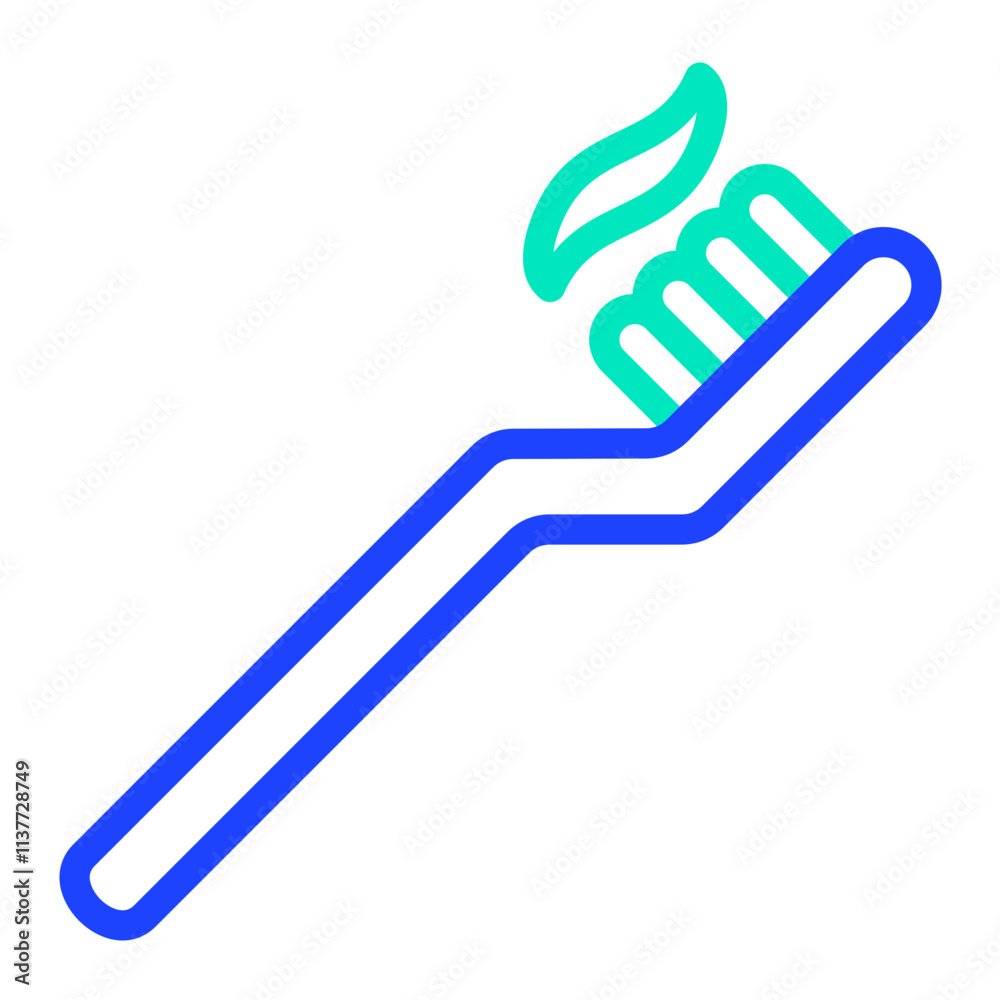 Fototapeta premium Toothbrush Vector Icon Design Illustration