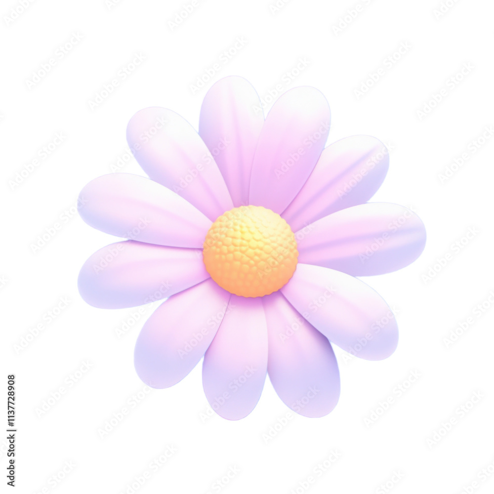 daisy, 3d icon, cartoon, 3D rendering, smooth and shiny, cute, girly style,pastel colors daisy, 3d icon, cartoon, 3D rendering, smooth and shiny, cute, girly style,pastel colors
