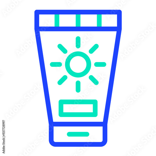 Sunscreen Vector Icon Design Illustration