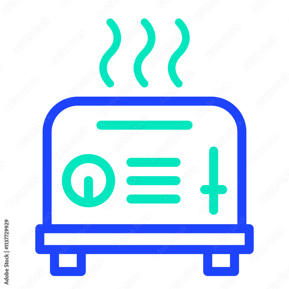 Toaster Vector Icon Design Illustration Toaster Vector Icon Design Illustration