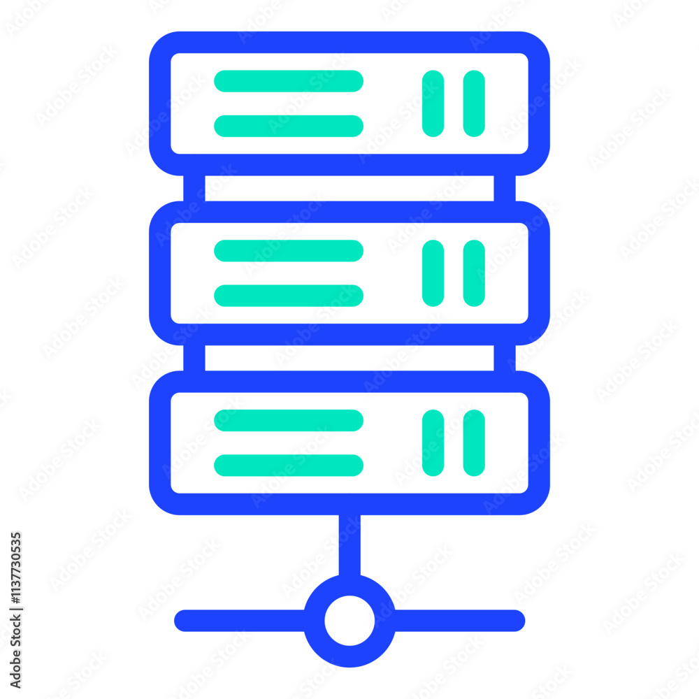 Server Vector Icon Design Illustration Server Vector Icon Design Illustration