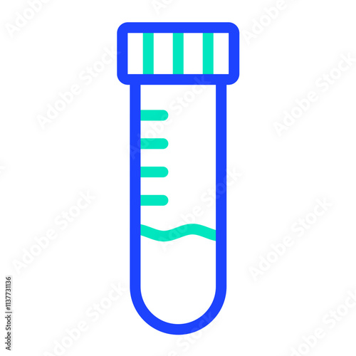 Test tube Vector Icon Design Illustration