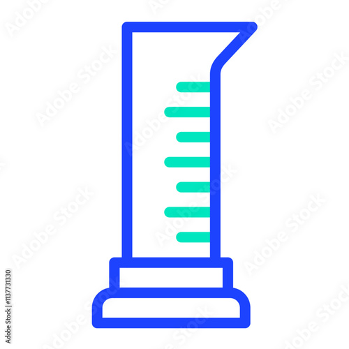 Graduated cylinder Vector Icon Design Illustration