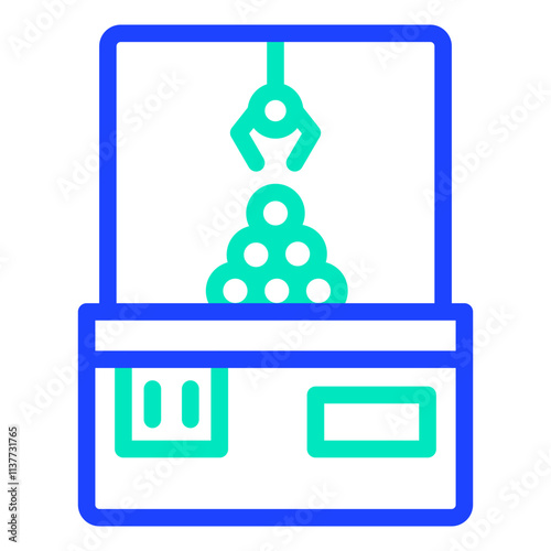 Crane machine Vector Icon Design Illustration