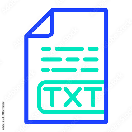 Txt File Vector Icon Design Illustration