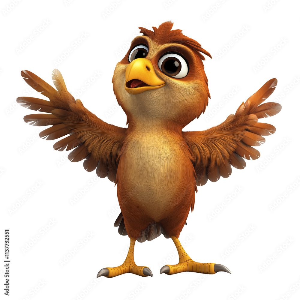 Naklejka premium hawk cut out background 