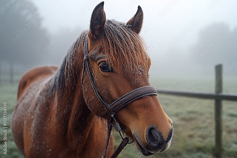 Obraz premium beautiful, handsome big horse.