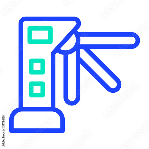 Turnstiles Vector Icon Design Illustration