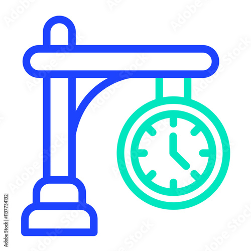Clock Vector Icon Design Illustration