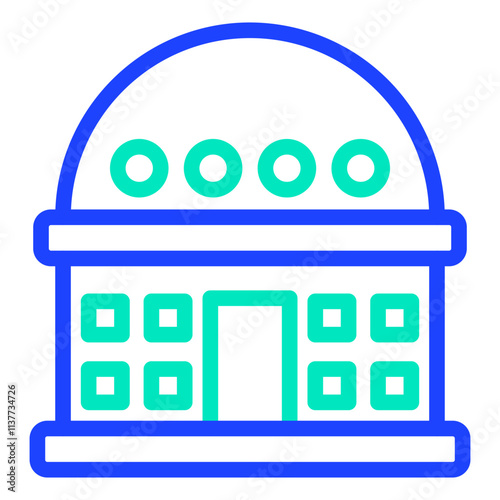 Planetarium Vector Icon Design Illustration