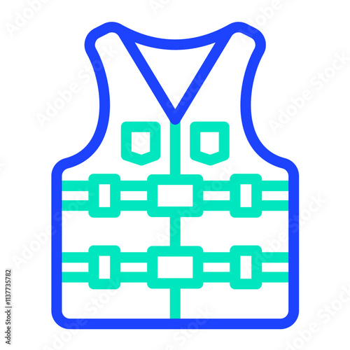 Life vest Vector Icon Design Illustration