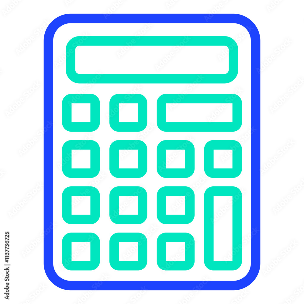 Calculator Vector Icon Design Illustration Calculator Vector Icon Design Illustration