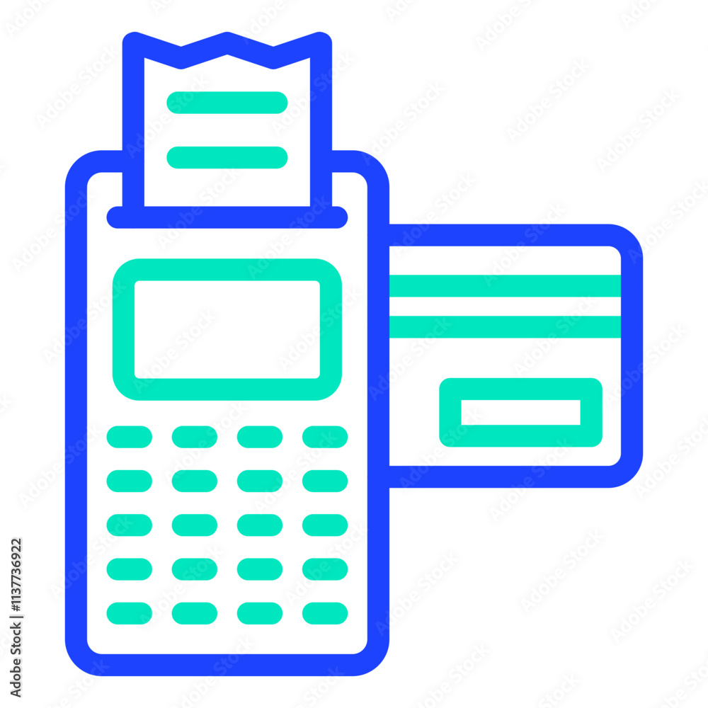 Credit machine Vector Icon Design Illustration Credit machine Vector Icon Design Illustration