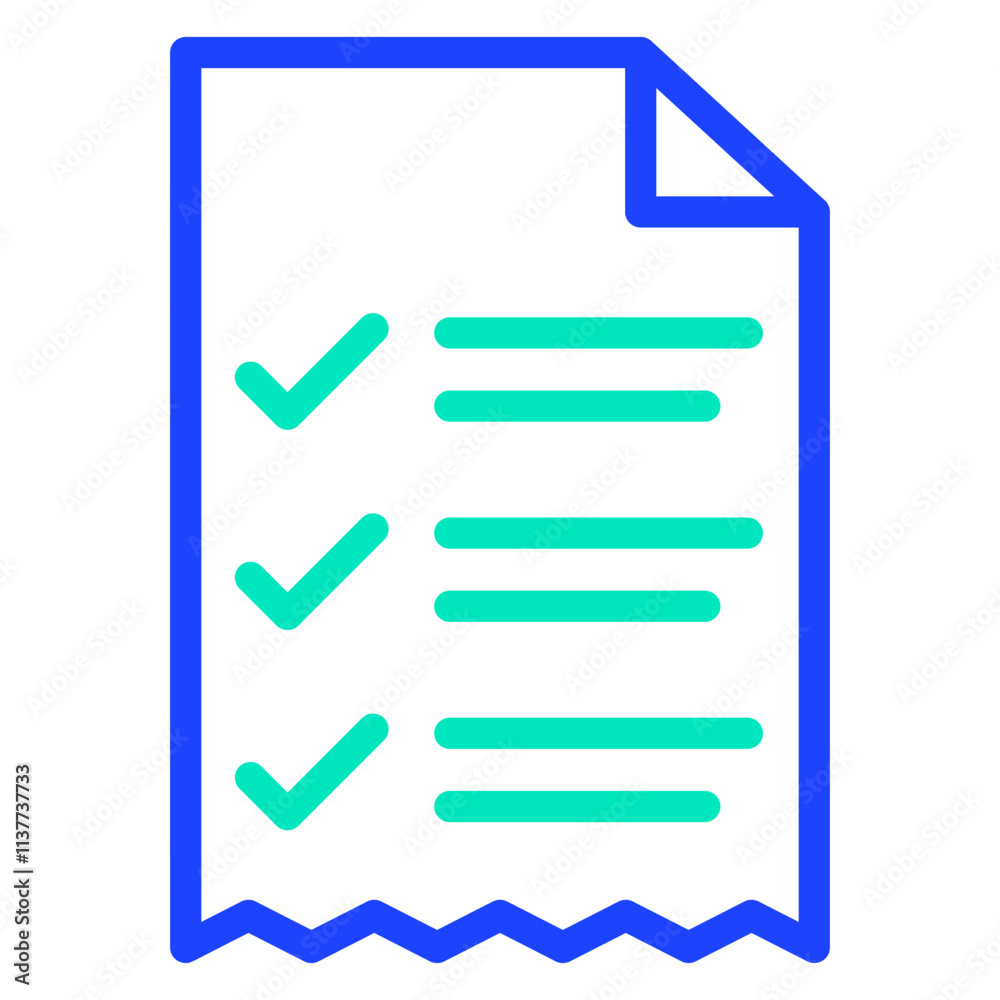 Receipt Vector Icon Design Illustration Receipt Vector Icon Design Illustration