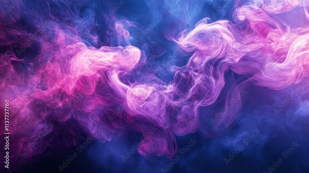 Ethereal Swirling Smoke in Shades of Purple and Blue Creating a Dreamlike Atmosphere for Backgrounds and Artistic Projects Ethereal Swirling Smoke in Shades of Purple and Blue Creating a Dreamlike Atmosphere for Backgrounds and Artistic Projects