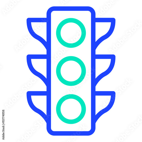 Traffic light Vector Icon Design Illustration