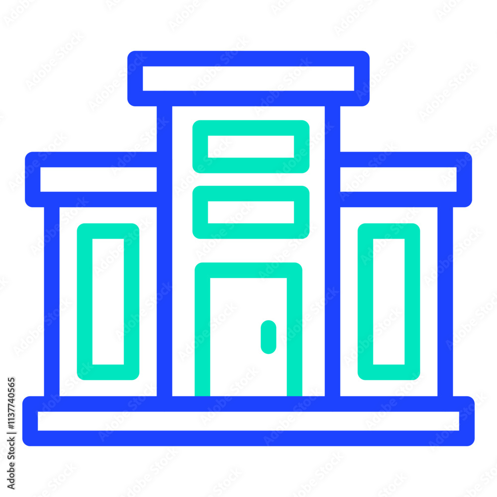 Mall Vector Icon Design Illustration Mall Vector Icon Design Illustration