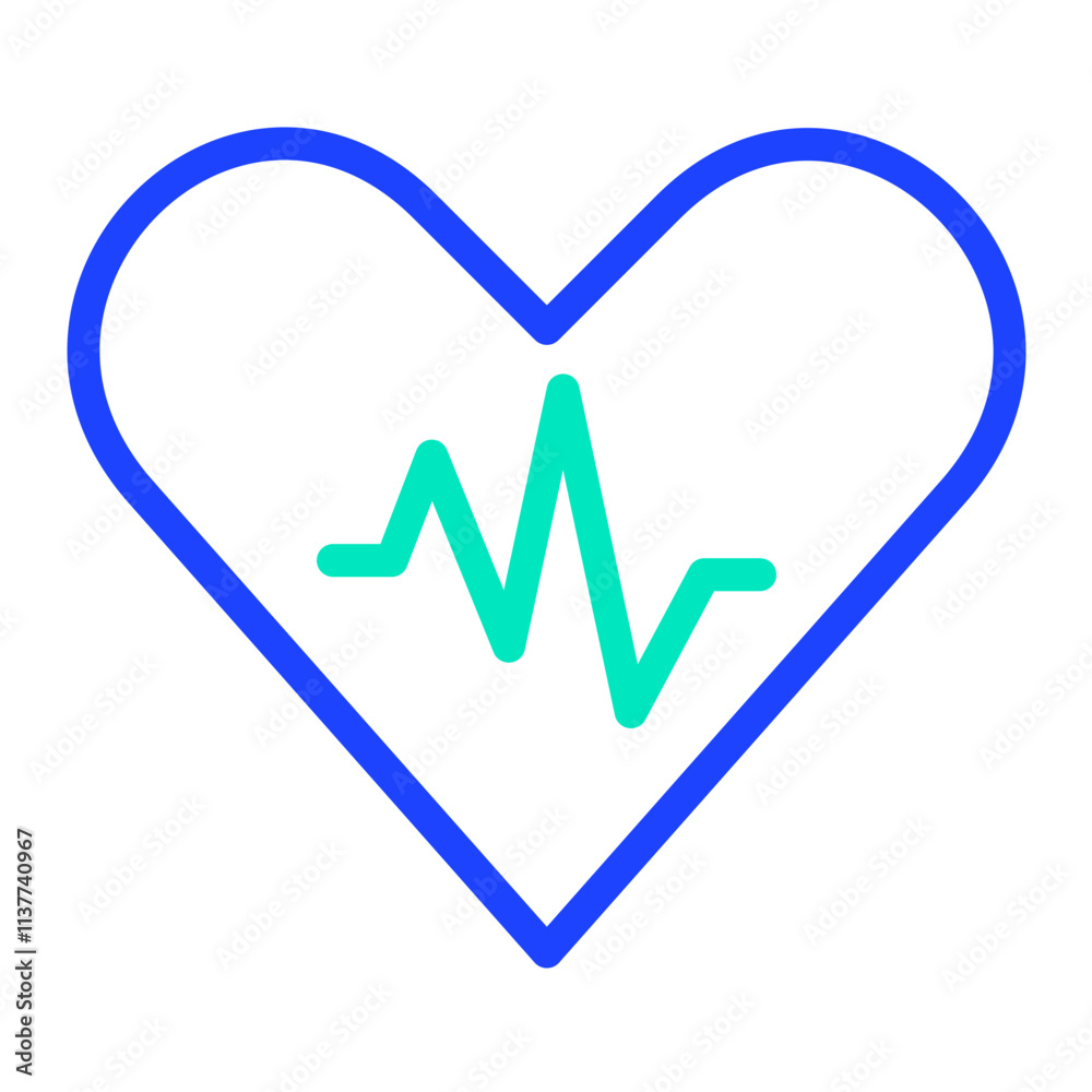 Heart rate Vector Icon Design Illustration Heart rate Vector Icon Design Illustration