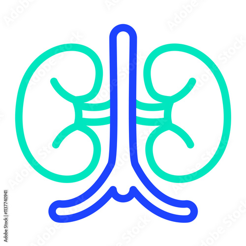 Kidney Vector Icon Design Illustration