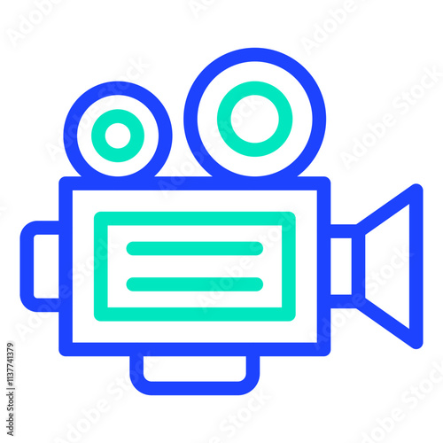 Movie camera Vector Icon Design Illustration