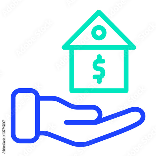 Mortgage Vector Icon Design Illustration