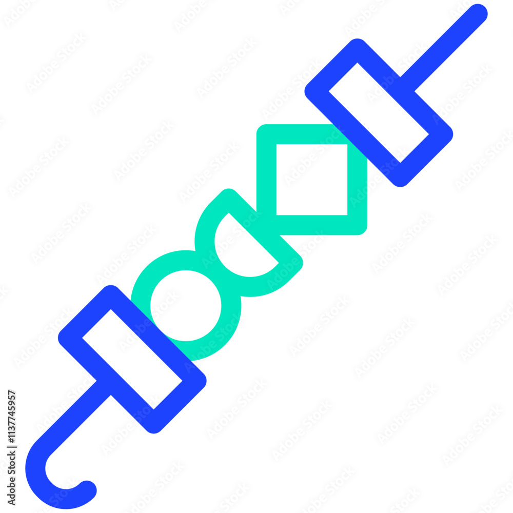 Skewers Vector Icon Design Illustration Skewers Vector Icon Design Illustration