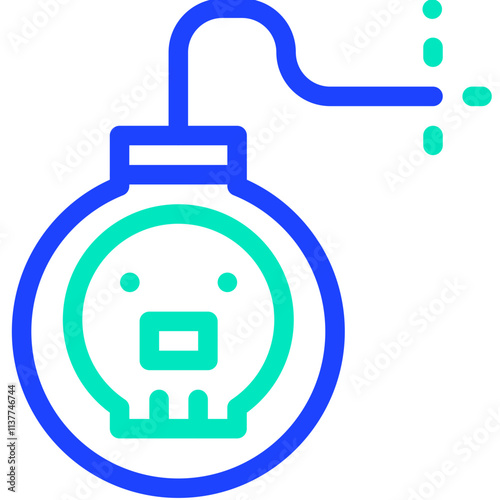 Bomb Vector Icon Design Illustration