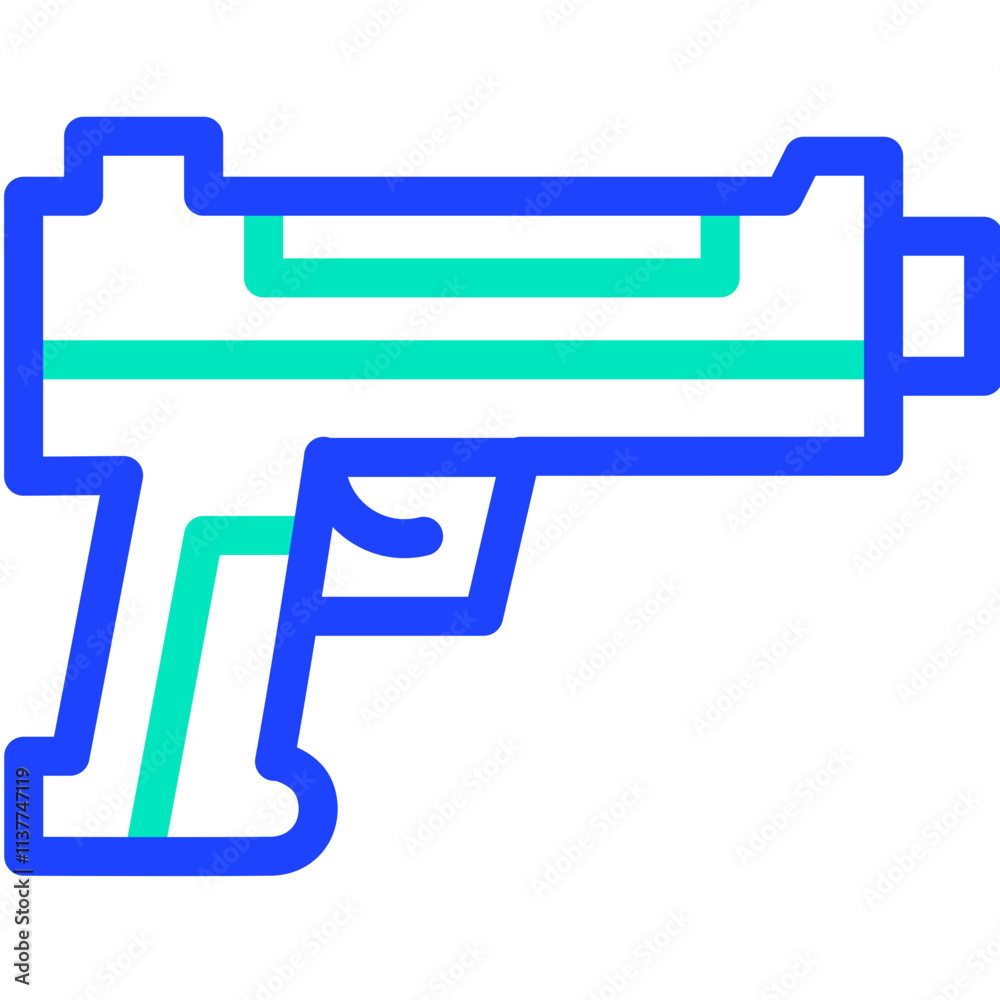 Pistol Vector Icon Design Illustration Pistol Vector Icon Design Illustration