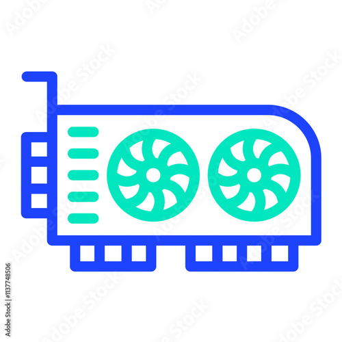 Graphic card Vector Icon Design Illustration