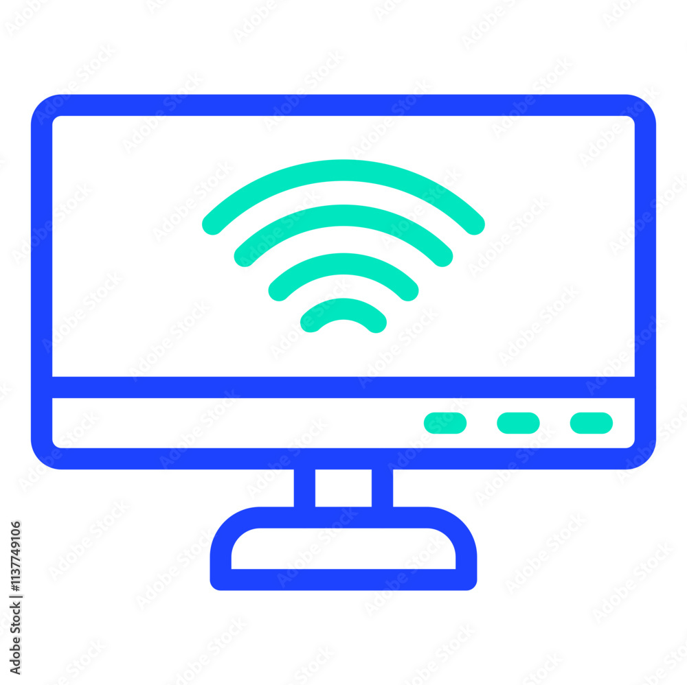 Wireless Connectivity Vector Icon Design Illustration Wireless Connectivity Vector Icon Design Illustration