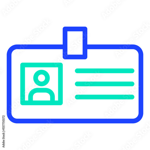 Identification Vector Icon Design Illustration