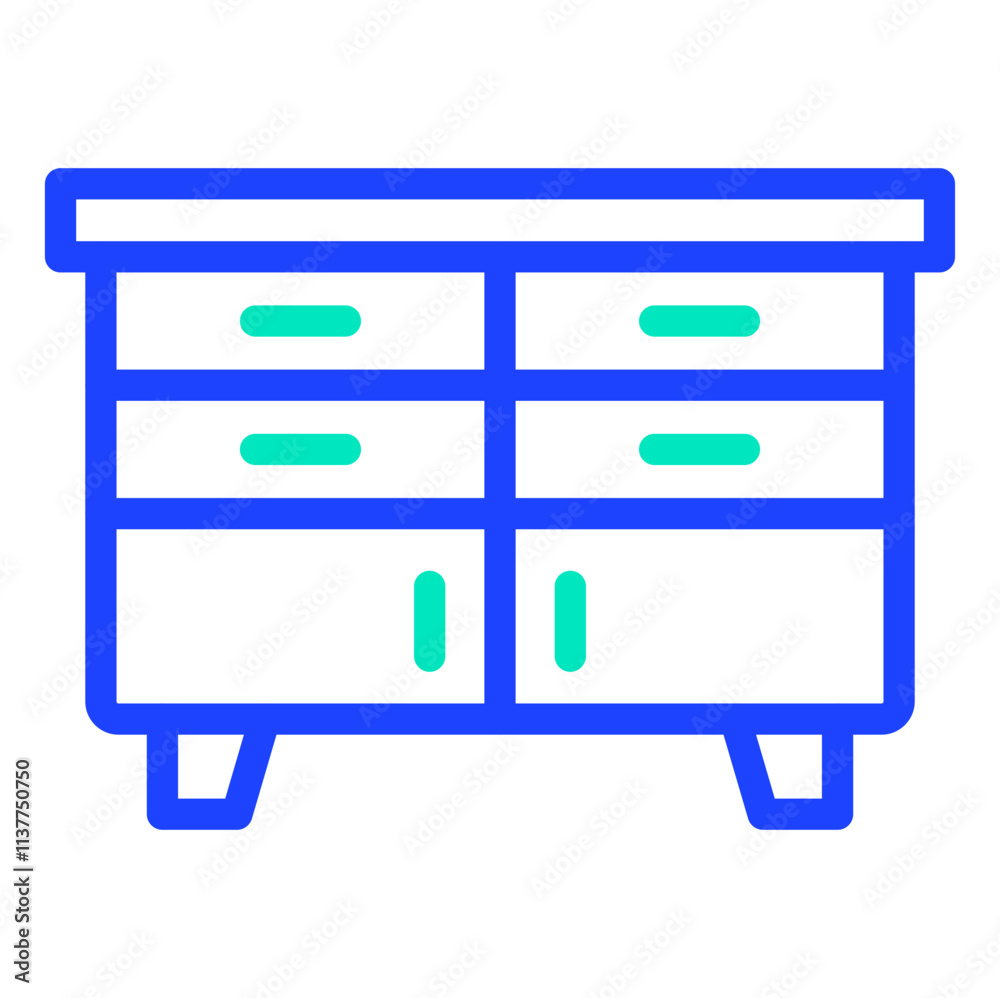 Sideboard Vector Icon Design Illustration Sideboard Vector Icon Design Illustration